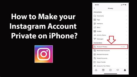 make instagram page private